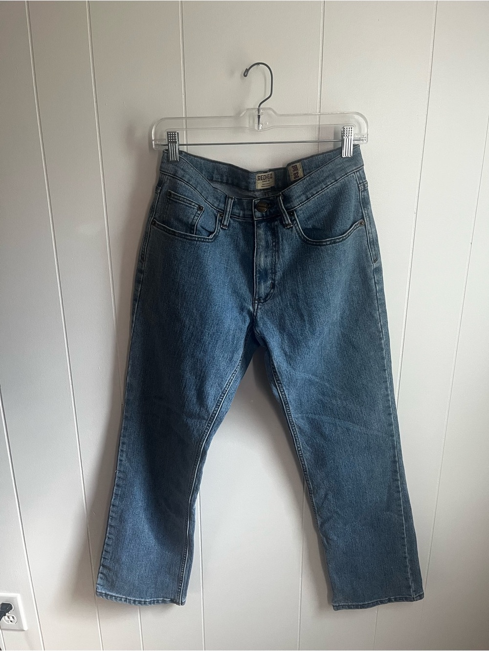 RedHead Men's Straight Medium Blue Denim Jeans